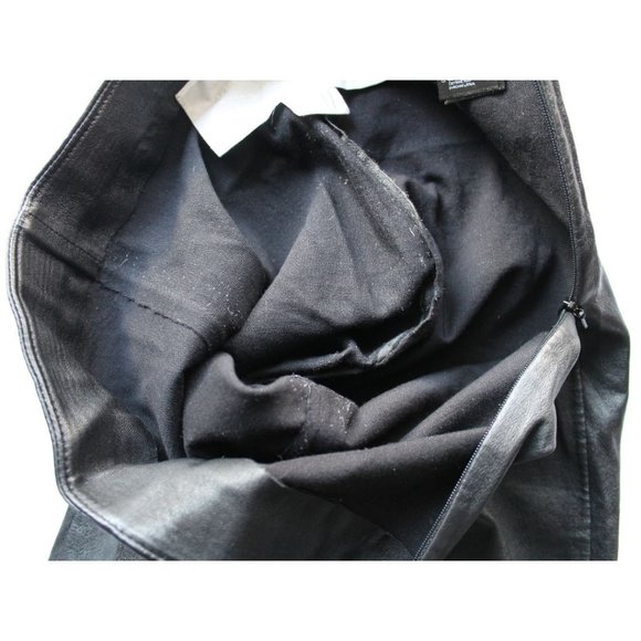 Maison Martin Margiela Pour H&M Leather Black Leggings Drainpipe Trousers - Picture 8 of 11